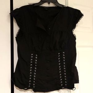 Black studded shirt